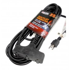 CA1033-25: 25FT, 3 Outlet Extension Cord cUL Listed