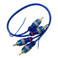 PPA01FBL: 1FT RCA Cable 2 Male to 2 Male with Ground