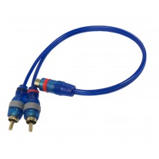 PPAY1BL: RCA Y Cable 1FT, One female to Two male