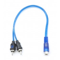 PPAY1BL: RCA Y Cable 1FT, One female to Two male