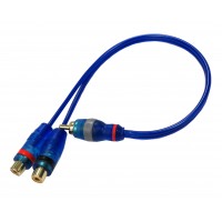PPAY2BL: RCA Y Cable, One male to Two female