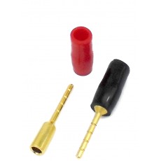 GSP12-63: 12 AWG 1/16" Gold Pin Solderless Crimp Terminal