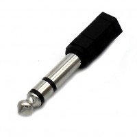 AC1050: 6.35 mm STEREO PLUG TO 3.5mm STEREO JACK, CONNECTOR​ 
