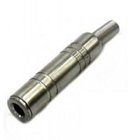 AC1023M/M: 6.5mm MONO JACK METAL WITH SPRING, CONNECTOR​ 