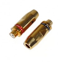 AG1009: 6mm GOLD RCA JACK, 2-Pack, RCA CONNECTOR​ 