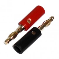 BG1010: GOLD BANANA CONNECTOR FOR 16GA to 12GA WIRE, 2-Pack