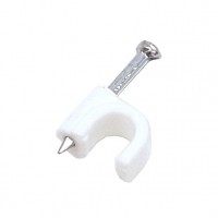 NCC-2WH: RG-6U Big Stud cable clips for coaxial cable,100-Pack