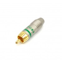 PAG1003: 5mm RCA CONNECTOR pearl nickel plated, 1-Pack