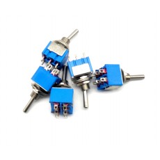 SW1005: Mini Toggle Switch 6 PIN DPDT - ON/OFF/ON AMP-125VAC