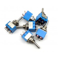 SW1006: MOMENTARY SWITCH 6 PIN DPDT - ON/OFF ON AMP-125VAC