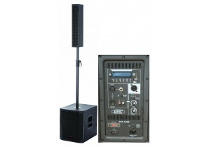 PPA-12SB: 2000W Professional 2.1 Active Power Speaker System