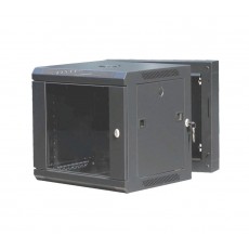 CAT100UD-06UBK: 6U Rear-Hinged Wall Mountable Cabinet Networking