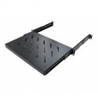 CAT105-12: 1U 12in Sliding Vented Rack Server Shelf 