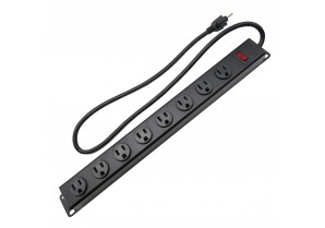 CAT106-8: 8 Outlets Rack-able Power Strip cETL Listed 