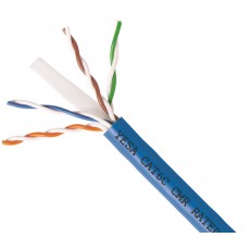 CAT6C-1000: CMR SOLID 23AWG x 4C UTP CABLE 1000FT, 3 colours