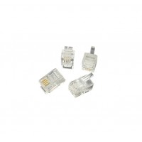 PH114-4H: 4 Pins,Handset Cord Modular plug 4P4C,100-Pack