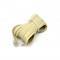TC6013-12: 12FT TEL Line Extension cord,(Black,White,Ivory)