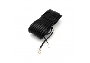 TC6013-25: 25FT TEL Line Extension cord,(Black,White,Ivory)