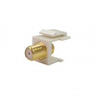 CAT-512G: F 81 Coupler Keystone Inset, Gold Plated