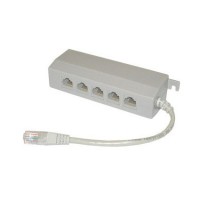 CAT-524: 1 to 5 out, CAT5E ISDN splitter with 15cm cable
