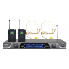PPA71T: 2CH UHF Headsets Wireless Microphone Systems, Digital