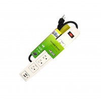 CAT-806: 6 Outlets+2 USB Ports Power Strip