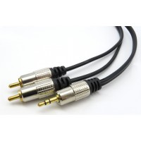CA1075M: 3FT TO 12FT, 2 RCA to 3.5mm Stereo Cable
