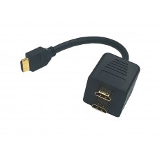 PRO2102: 1 HDMI Male to 2 HDMI Female Converter Cable Adaptor 